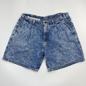 Levis Vintage Silver Tab Acid Wash Shorts Size 34